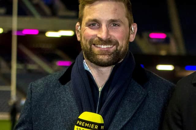 John Barclay will be working for Premier Sports at BT Murrayfield on Saturday.