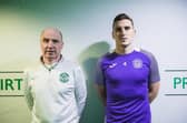 Hibs doctor, Duncan Reid with centre-back Paul Hanlon.