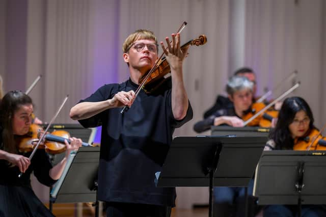 Pekka Kuusisto with the BBC SSO PIC: Alan Peebles / BBC