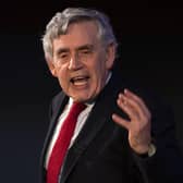 Former prime minister Gordon Brown who has said that states which banked 'staggering' profits from the high price of oil last year should pay a global windfall levy to help poorer nations in the fight against climate change. Picture: Jane Barlow/PA Wire