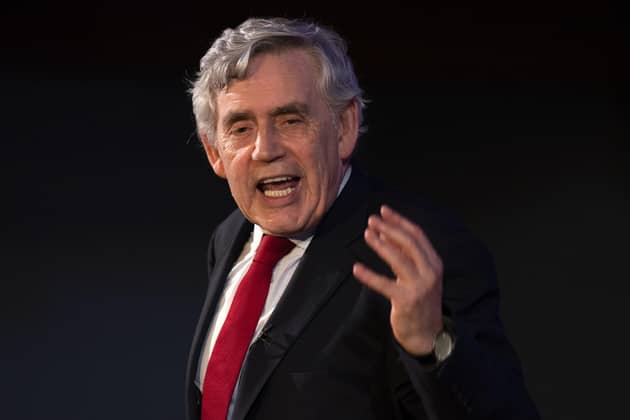 Former prime minister Gordon Brown who has said that states which banked 'staggering' profits from the high price of oil last year should pay a global windfall levy to help poorer nations in the fight against climate change. Picture: Jane Barlow/PA Wire