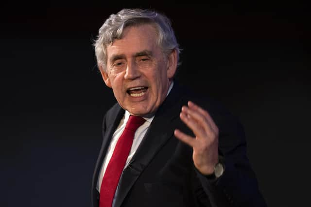 Former prime minister Gordon Brown who has said that states which banked 'staggering' profits from the high price of oil last year should pay a global windfall levy to help poorer nations in the fight against climate change. Picture: Jane Barlow/PA Wire