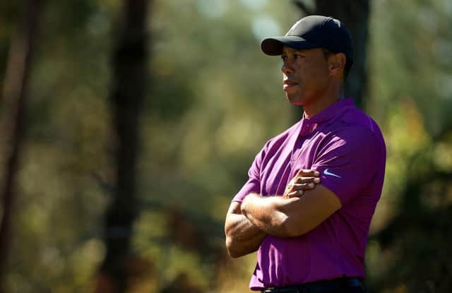 Tiger Woods pictured during the PNC Championship at the Ritz Carlton Golf Club in Orlando, Florida, in December. Picture: Mike Ehrmann/Getty Images.