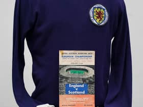 The jersey was being sold as the one Baxter wore in Scotland's 3-2 victory over England at Wembley in 1967.