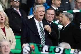 Celtic chairman Peter Lawwell delivered the club's financial results for the first six months.