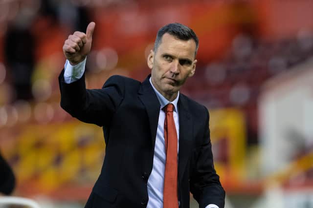 Aberdeen manager Stephen Glass - delighted with 5-1 win but not getting ahead of himself (Photo by Craig Foy / SNS Group)