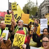 Not all those protesting against the monarchy on the day of King Charles' coronation found themselves under arrest (Picture: Chris J Ratcliffe/Getty Images)