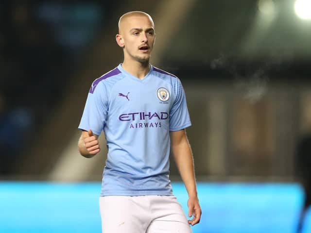Scotland under-21 international midfielder Lewis Fiorini signed a new five-year contract at Manchester City in the summer of 2021. (Photo by Charlotte Tattersall/Getty Images)