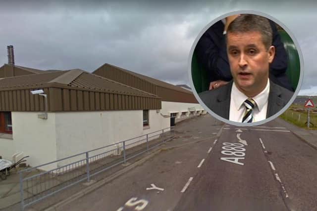 SNP MP Angus MacNeil is said to have been involved in a crash near Castlebay Community School on the Isle of Barra which left a teenage motorcyclist seriously injured.