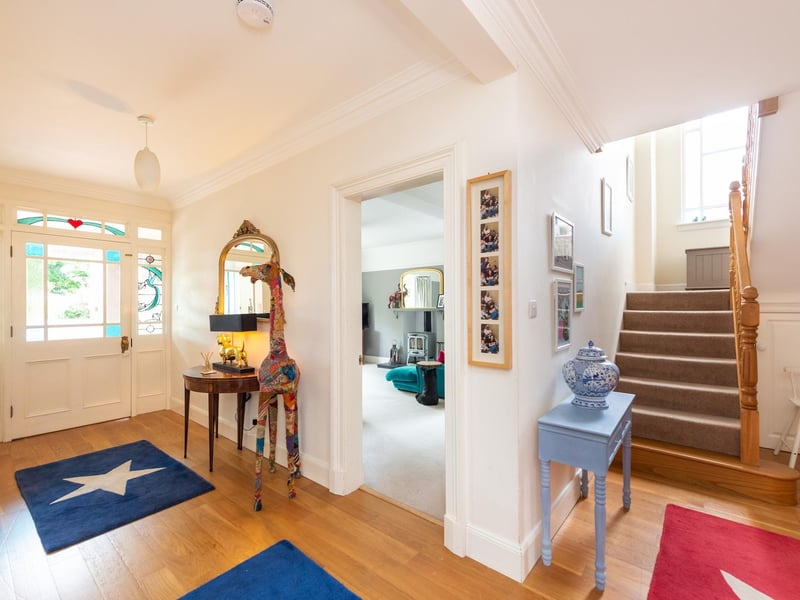 Exterior: There is a well-maintained front garden and, as well as a garage, the driveway has space for four cars. To the rear, a greenhouse, outside bar and pizza oven are social magnets.
Contact Galbraith