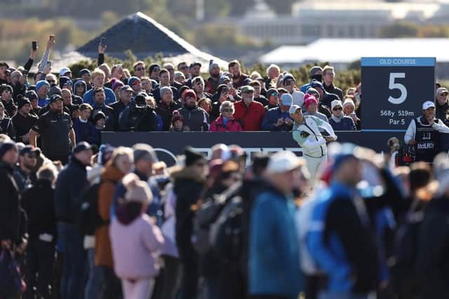 Rory McIlroy attracted huge crowds during the Alfred Dunhill Links Championship after also being the centre of attention in the 150th Open at St Andrews earlier in the year. Picture: Richard Heathcote/Getty Images.
