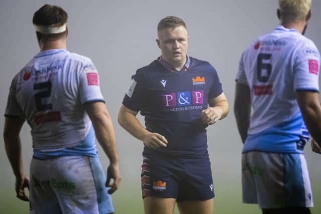 Dan Gamble made his debut for Edinburgh against Cardiff in November 2020. (Photo by Ross Parker / SNS Group)