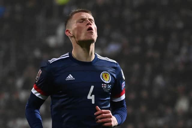 Scott McTominay has pulled out of the Scotland squad with a throat infection (Photo by JONATHAN NACKSTRAND/AFP via Getty Images)