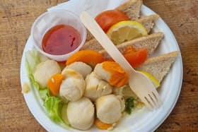 Oban Seafood Hut's scallops