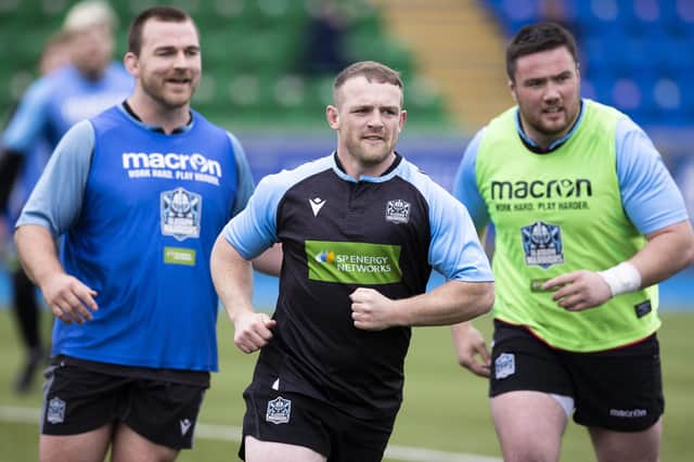 Nick Grigg, centre, is looking forward to the Rainbow Cup. Picture: Craig Williamson/SNS
