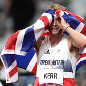 Josh Kerr reacts after his third place finish in the final of the Olympic men's 1,500-metres in Tokyo. Picture: Petr David Josek/AP
