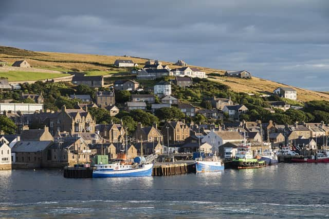 Stromness village in the Orkney islands