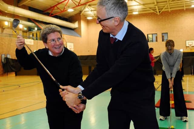 Jane Connachan offers some teacher training at Musselburgh Sports Centre in 2011. Picture: Rob Eyton-Jones.