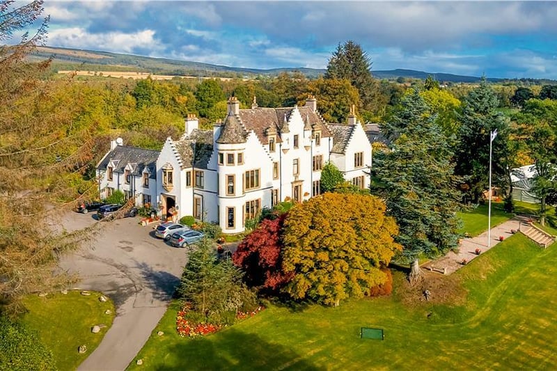 A stunning baronial styled former mansion house set in 10 acres of land - £1,800,000.