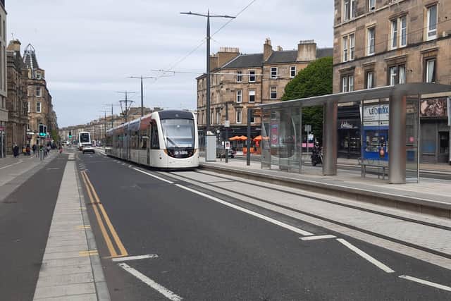 Trams are currently suspended between Newhaven and the city centre