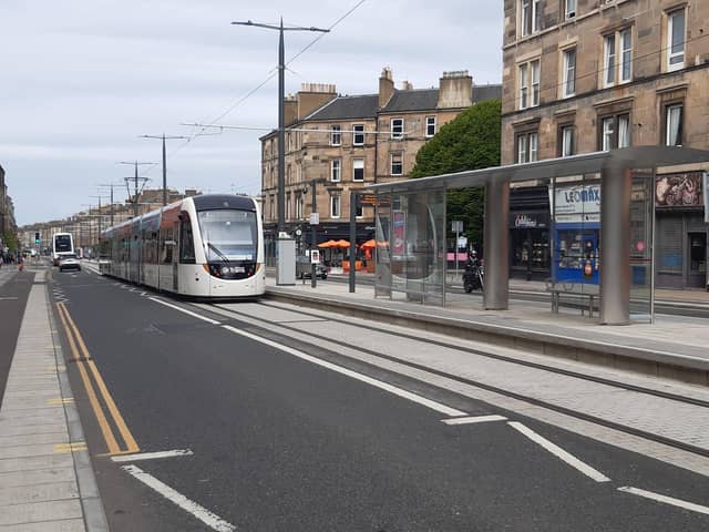Trams are currently suspended between Newhaven and the city centre