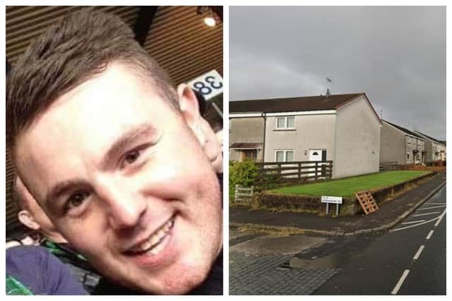 Detectives have revisited the flat of Ryan Low two weeks after he was found dead in his Paisley home.