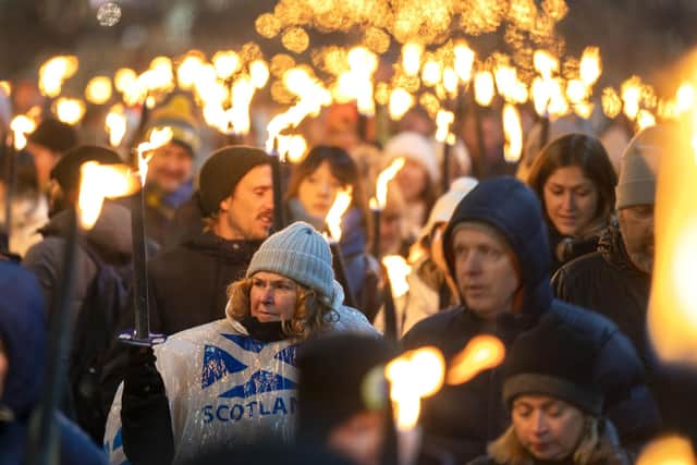 Around 20,000 participants had been expected at Edinburgh’s annual Hogmanay festival torchlight procession.