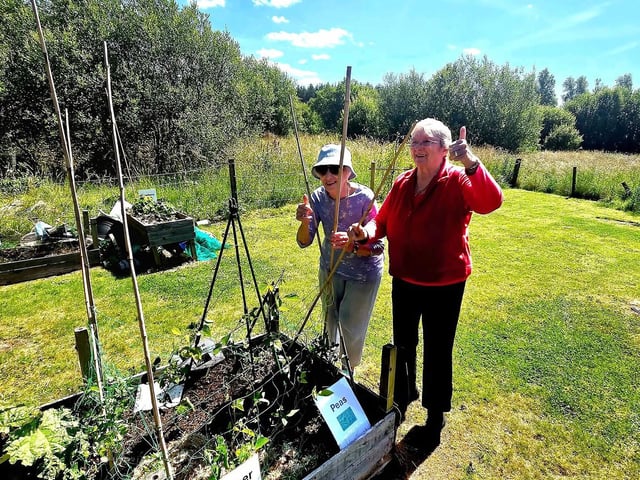 Residents at HC-One Scotland’s Redmill Care Home gardening