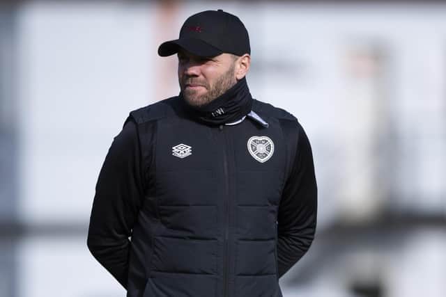 Robbie Neilson takes his Hearts team to Celtic on Wednesday.