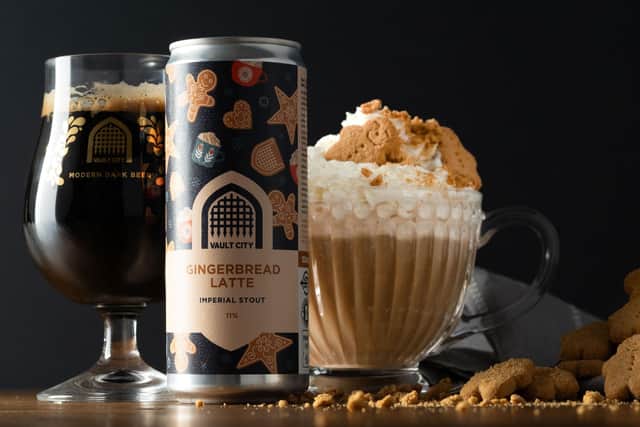 Brewer Vault City's gingerbread latte imperial stout features chocolate malt, oats and creamy vanilla and has a strong ABV of 11 per cent. Picture: Gavin Hill
