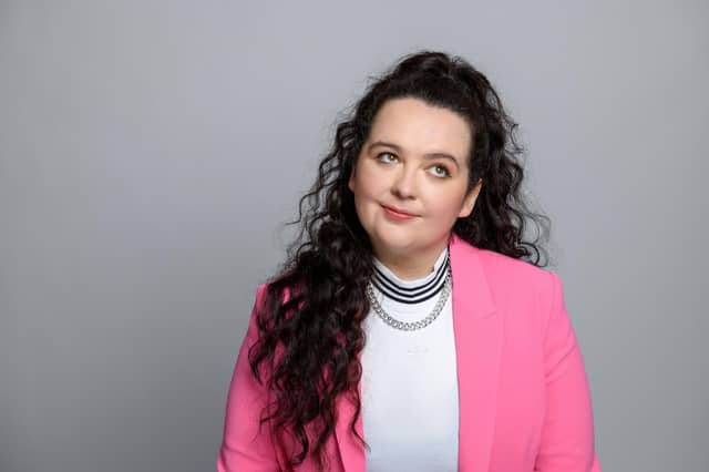 Ashley Storrie stars and co-wrote the new BBC comedy drama series Dinosaur. Pic: Steve Ullathorne