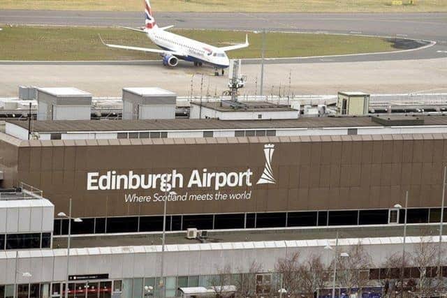 Flights to Edinburgh Airport were among those affected by cancellations
