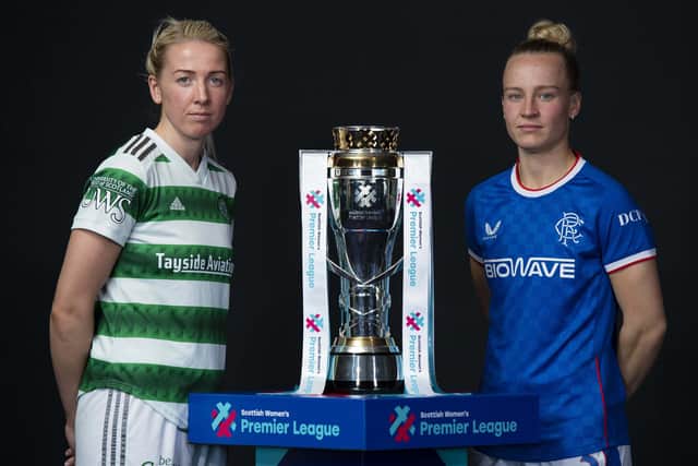 Celtic's Chloe Craig and Rangers' Rachel McLauchlan will go head to head in a crunch game this evening. (Photo by Ross MacDonald / SNS Group)