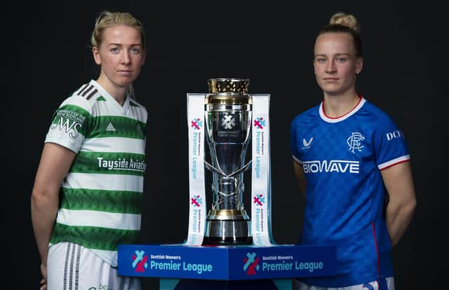 Celtic's Chloe Craig and Rangers' Rachel McLauchlan will go head to head in a crunch game this evening. (Photo by Ross MacDonald / SNS Group)