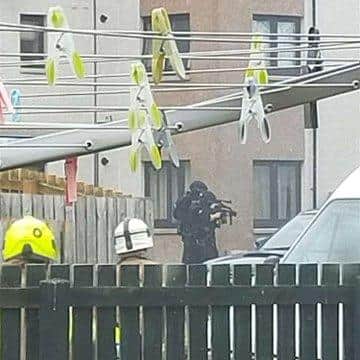 The stand-off in Inverness.
Pic: Black Isle Media