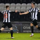 Connor Ronan celebrates with Jamie McGrath. (Photo by Craig Foy / SNS Group)