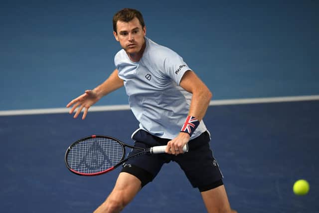 Jamie Murray competes at the St James's Place Battle Of The Brits Team Tennis at National Tennis Centre. Picture: Alex Davidson/Getty Images for Battle Of The Brits
