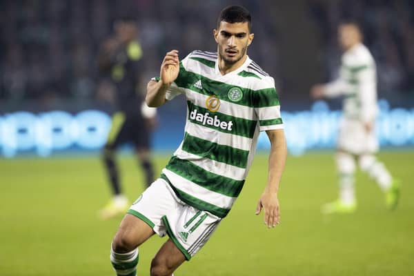 Liel Abada in action for Celtic against Real Madrid on September 6. (Photo by Alan Harvey / SNS Group)
