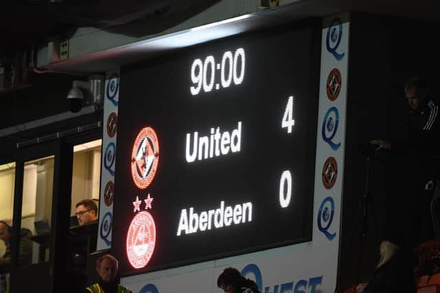 The last time Dundee United hosted Aberdeen they ran out 4-0 winners. (Photo by Craig Foy / SNS Group)