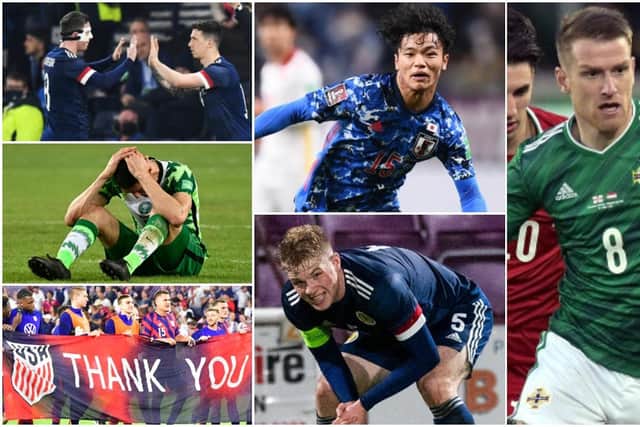 The Old Firm build-up has been disrupted by international call-ups for several players on each side. (Pictures: AFP via Getty/Getty/SNS)
