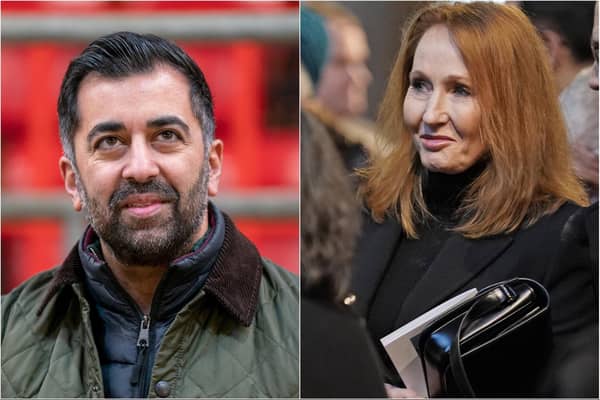 Humza Yousaf has been criticised by JK Rowling (PA)