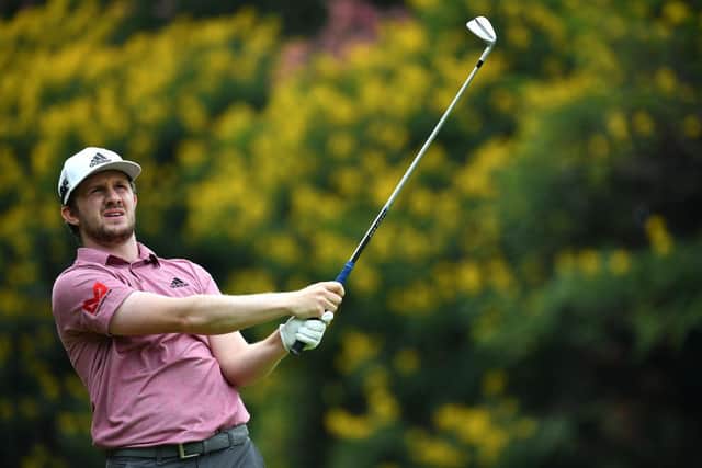 Connor Syme in action during the final round of the Magical Kenya Open at Karen Country Club in Nairobi. Picture: Stuart Franklin/Getty Images.