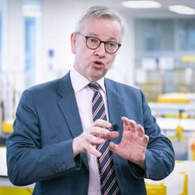Cabinet Office minister Michael Gove speaks to the media during a visit to the Queen Elizabeth University Hospital Teaching Campus in Glasgow. Picture: Jane Barlow/PA Wire