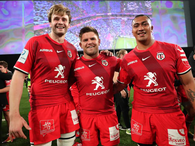 Richie Gray during his time at Toulouse. He helped them win the 2019 Top 14 final at the Stade de France.  (Photo by Billy Stickland/INPHO/Shutterstock)