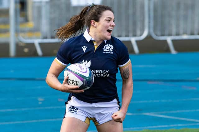 Rachel Shankland marked her Scotland debut with a vital a try in the Women's Six Nations match against France at Scotstoun.