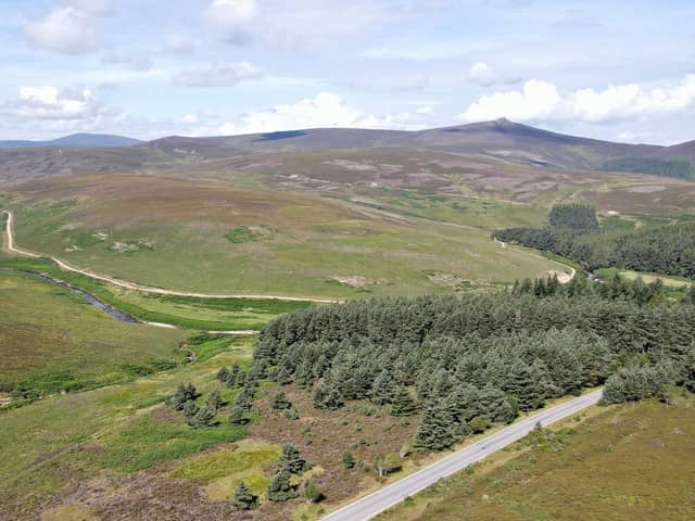 A large swathe of Glen Dye in Aberdeenshire has been bought over by Aviva plc, who want to plant 3,000 acres of woodland and embark on peatland restoration to offset its own carbon emissions. PIC. Aviva plc.