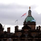The lender, headquartered on the Mound in Edinburgh (file image), says the current optimism comes after a 'tough' 2023 for businesses. Picture: Lisa Ferguson.