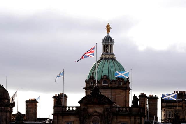 The lender, headquartered on the Mound in Edinburgh (file image), says the current optimism comes after a 'tough' 2023 for businesses. Picture: Lisa Ferguson.