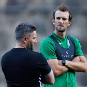 Hibs manager Lee Johnson could have been faced with putting Christian Doidge - a striker by trade - in goal.