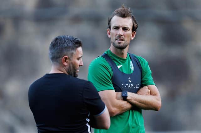 Hibs manager Lee Johnson could have been faced with putting Christian Doidge - a striker by trade - in goal.